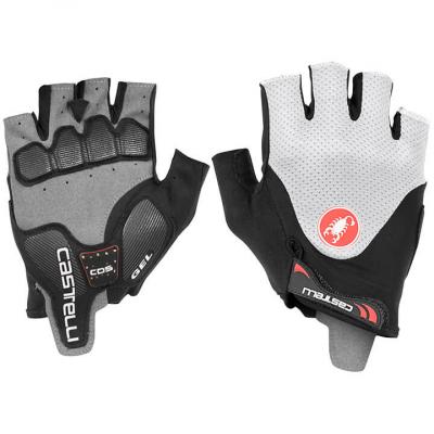 Gants courts Castelli Arenberg Gel 2 - Black-Ivory} - S}, Black-Ivory}