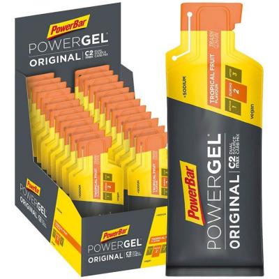 Gel energetique powerbar powergel original 41gr fruits tropicaux
