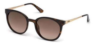 Lunettes de soleil Guess Gu7503 col. 52f Femme Ronds Havana