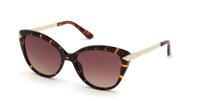 Lunettes de soleil Guess Gu7658 col. 52f Femme Cat eye Havana