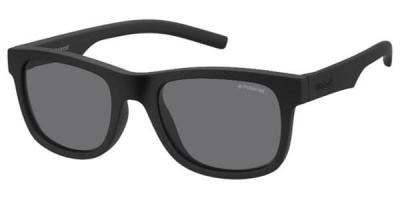 Lunettes de soleil Polaroid Pld 8020/s col. yyv/y2 Enfants Carr&eacute; Noir