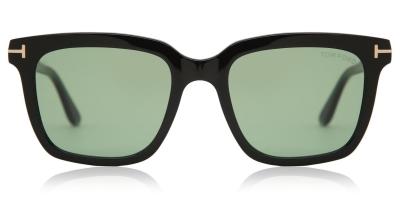 Lunettes de soleil Tom Ford FT0646 MARCO-02 Lunettes de soleil, Noir/Vert, 53 mm