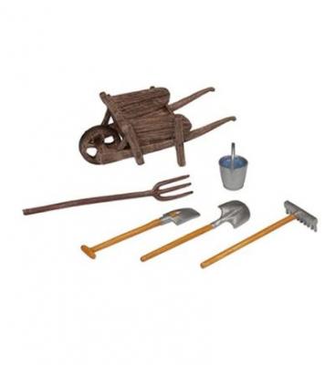 Papo la brouette et les outils 