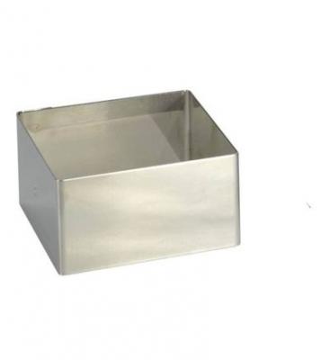 DeBuyer - Cercle &agrave; entremets carr&eacute; en inox, Longueur 8 cm