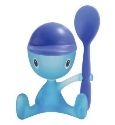 Alessi Cico - Coquetier avec sali&egrave;re et cuill&egrave;re - Bleu