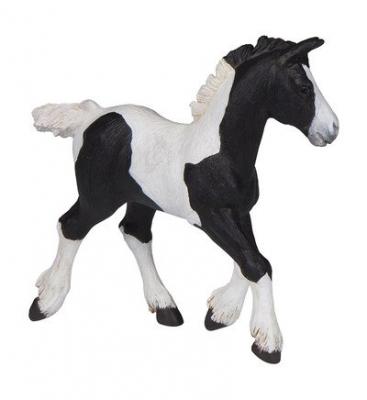 Figurine cheval cob noir : poulain HAB3465000515089