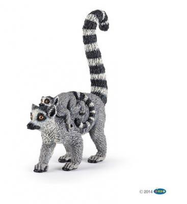 PAPO Figurine L&eacute;murien et son b&eacute;b&eacute; 