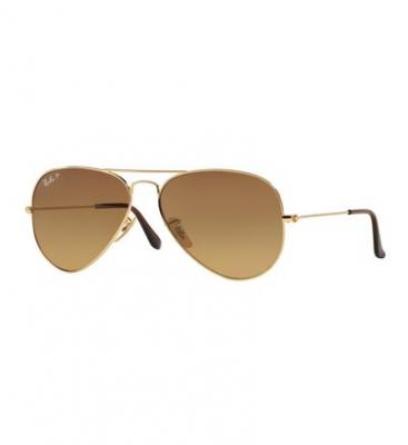 Ray-Ban Lunettes de soleil 'Aviator' or / marron