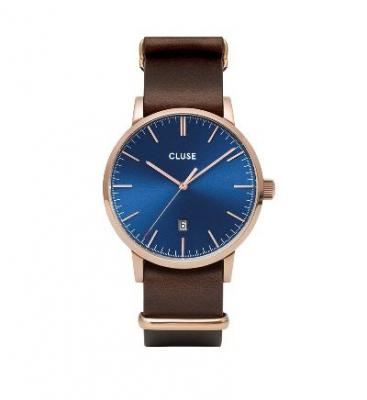 Cluse Homme Uhr Analogique Quartz mit Cuir Armband CW0101501009