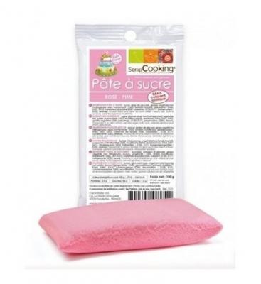 P&acirc;te &agrave; sucre 100 gr - Rose - ScrapCooking - couleur variant