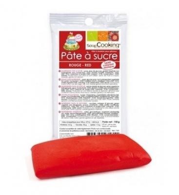 P&acirc;te &agrave; sucre 100 gr - Rouge - ScrapCooking - couleur variant