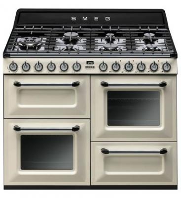 Gaz de cuisine smeg tr4110p1 cr&egrave;me 3 fours 110x60cm classe a