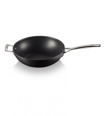 Po&ecirc;le wok Les Forg&eacute;es aluminium forg&eacute; noir &Oslash;30 cm Noir Le Creuset