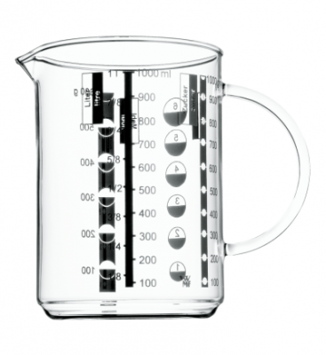 Verre doseur gradu&eacute; GOURMET 1 L Blanc Wmf