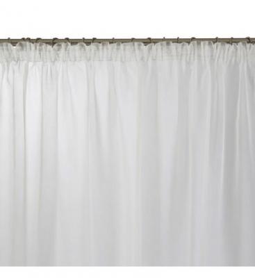 Voilage &agrave; galon fronceur 350x280 cm Madura Blanc - thasos - Blanc