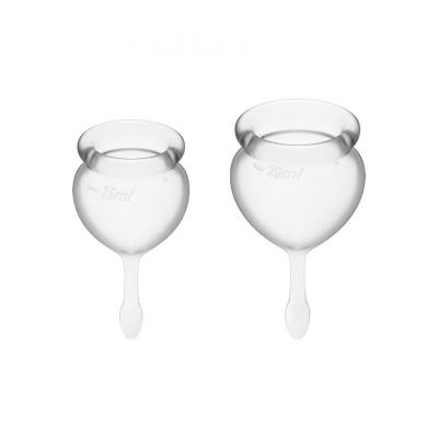 Satisfyer Feel Good Coupe Menstruelle Lot de 2 - Transparent