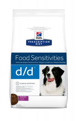 Hill's Prescription Diet d/d Food Sensitivities canard, riz - 12 kg