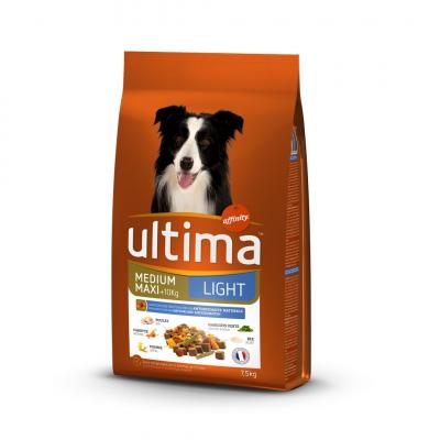 Croquettes Pour Chien Medium Maxi Light Ultima - Le Sac De 7,5kg