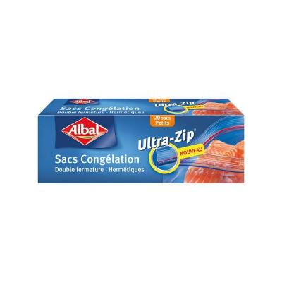ALBAL Sacs cong&eacute;lation Ultra-Zip x20 Petits mod&egrave;les 17 x 17 cm
