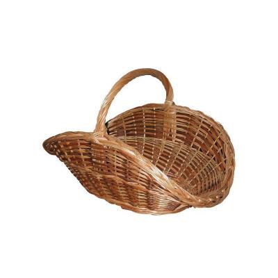 AUBRY GASPARD Panier &agrave; b&ucirc;ches en osier brut & buff