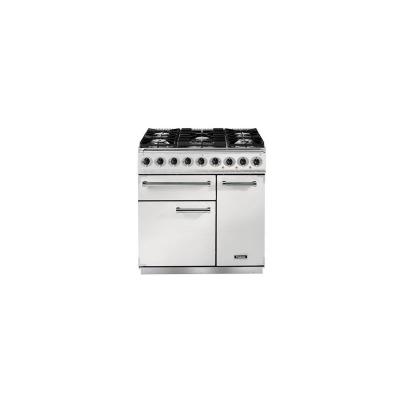 Piano de cuisson Falcon BLANC NICKEL BROSSE 90 CM GAZ F900DXDFWH/NM-EU