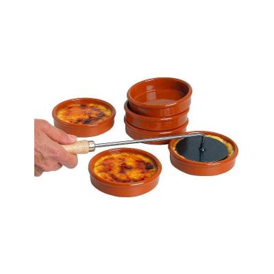 GRAUPERA CERAMIQUES SA Service cr&egrave;me br&ucirc;l&eacute;e de 6 coupelles &eacute;maill&eacute;es