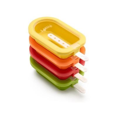 Lot De 4 Pi&egrave;ces De Moule &Agrave; Esquimau En Silicone Multicolore