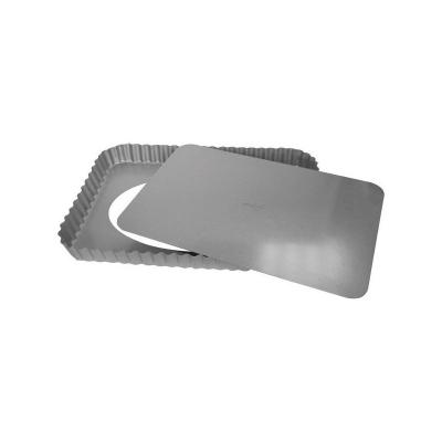 PATISSE Moule &agrave; tarte rectangle 32 x 22 x 2.8 cm - Silver Top