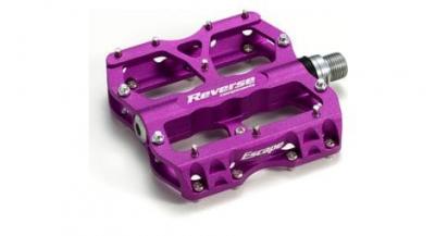 P&eacute;dales plates VTT Reverse Escape violet