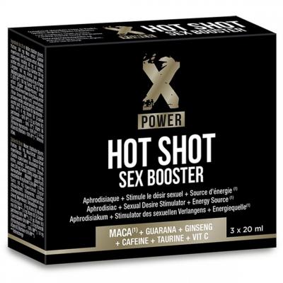 Aphrodisiaque Hot Shot Sex Booster XPOWER Bo&icirc;te de 3