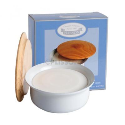 Bol &agrave; Barbe en porcelaine avec couvercle et savon Multicolore Plisson