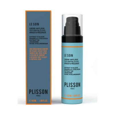 Plisson Le Soin Cr&egrave;me anti-&acirc;ge Flacon pompe en verre de 50 ml