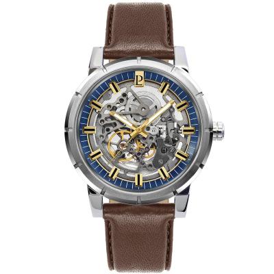 Montre Homme Automatic Bleu 319B164 Marron Pierre Lannier