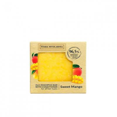 Shampoing solide avec packaging carton SWEET MANGO - Bodymania