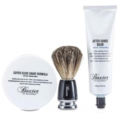 Shave 1.2.3 Kit de Rasage - Blaireau, Cr&egrave;me &agrave; Raser & Apr&egrave;s-Rasage