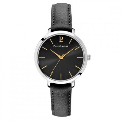 Montre pour femme 034N633 avec bracelet en cuir noir