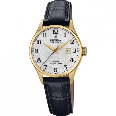 Montre Festina F20011/5 Argent&eacute;, Bracelet Cuir, Les Femmes
