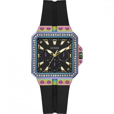 Montre femme Guess Libra GW0618L3 - Bracelet Silicone Noir