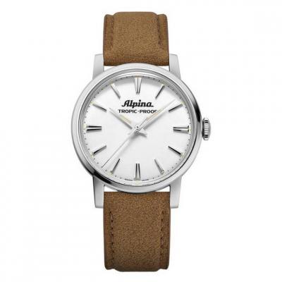 Montre Homme ALPINA Heritage Tropic-Proof Handwinding - AL-480S2H6 Bracelet Alcantara Beige