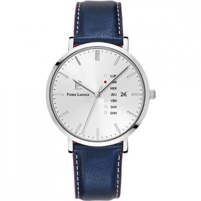 Montre Homme Pierre Lannier Data - 242D126 Bracelet Cuir Bleu