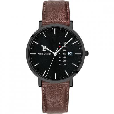 Montre Homme Pierre Lannier Data - 243H434 Bracelet Cuir Marron