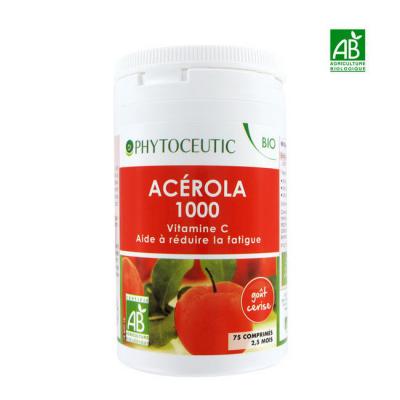 Phytoceutic Ac&eacute;rola 1000 75 Comprim&eacute;s - Bo&icirc;te 75 Comprim&eacute;s