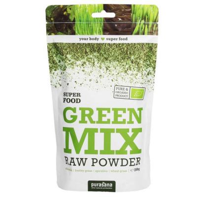 Poudre Green Mix Bio 200g Purasana