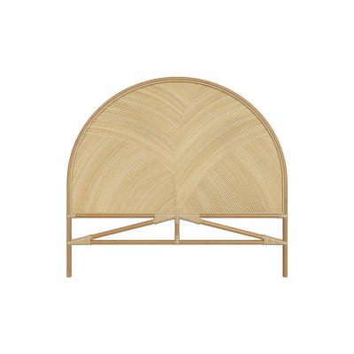 T&ecirc;te de lit Beigia en rotin 140 cm
