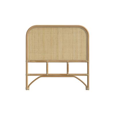 T&ecirc;te de lit 90 cm en rotin naturel - Grace - Marron Clair