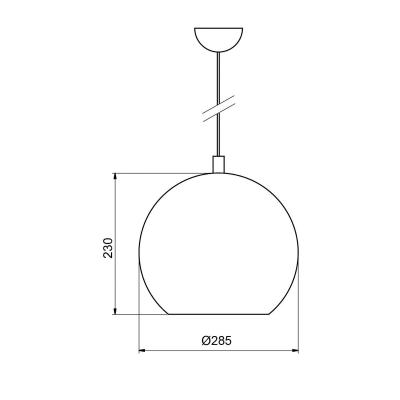 Suspension Suspension BULLE Chrom&eacute; Noir