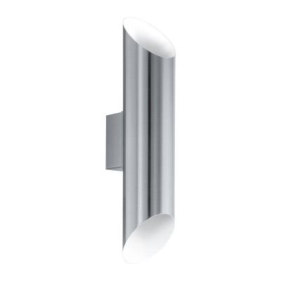 Eglo lampe murale led d'ext&eacute;rieur agolada 2x3,7 w argent&eacute; 425186