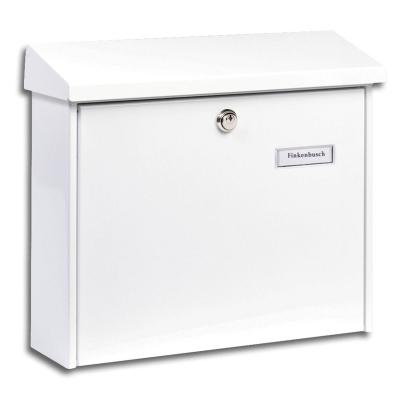 Burgw&auml;chter Bo&icirc;te aux lettres en acier AMSTERDAM blanche