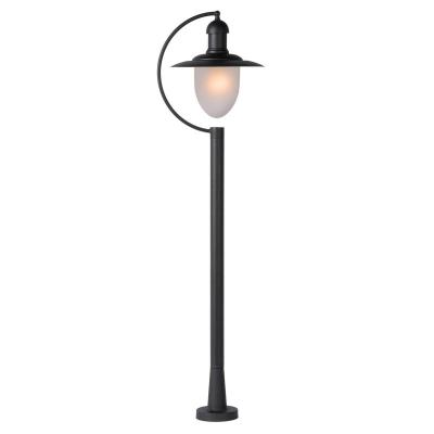 Borne col de cygne Aruba IP44 H110 cm - Noir