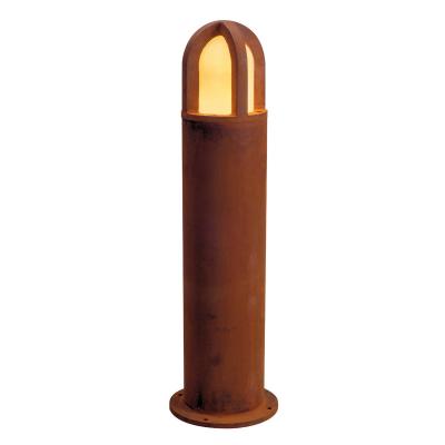 Rusty cone 70 borne, fonte rouill&eacute;e, e27 &eacute;co. &Eacute;nergie, max. 11w, ip54